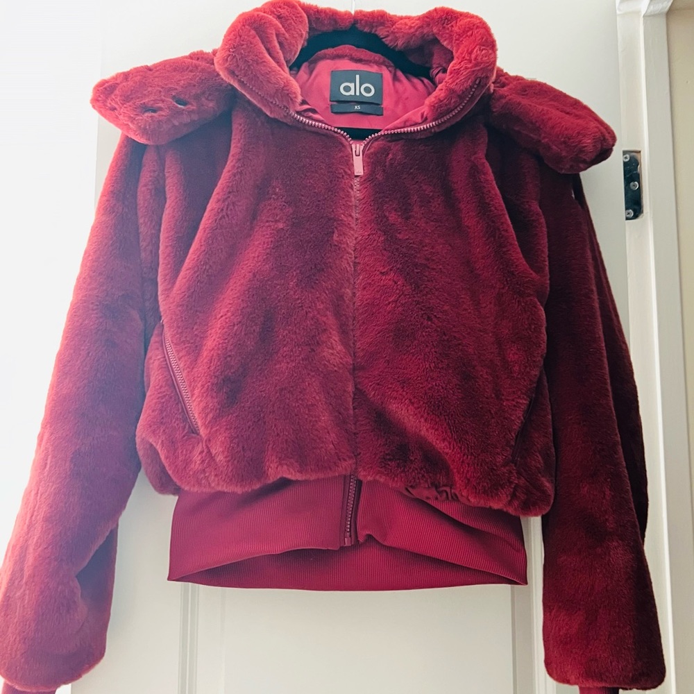 Alo faux fur foxy jacket